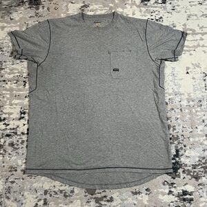 Ariat Rebar Mens 2XLT Gray Pocket Workwear Utility Outdoor Short Sleeve T-Shirt
